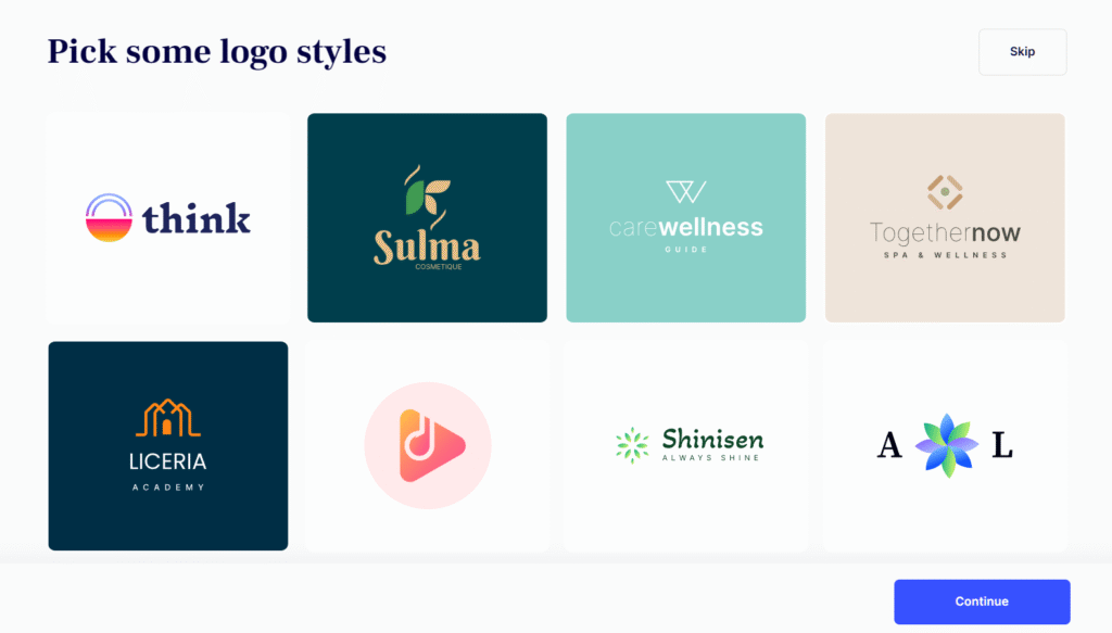 Logome.ai: Pick some logo styles AI Design Tools